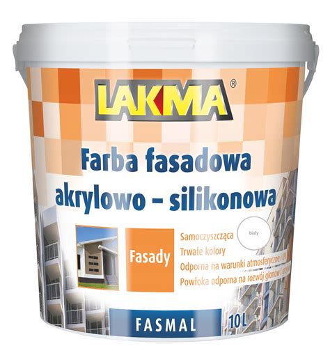 Lakma Fasmal Farba Elewacyjna Fasadowa Akrylowo Silikonowa Mocna Bia A