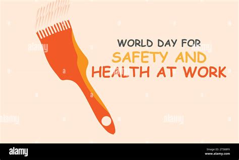 World Day For Safety And Health At Work Royalty Free Vector Stock