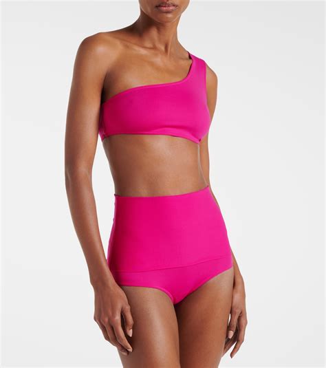 Symbole One Shoulder Bikini Top In Pink Eres Mytheresa