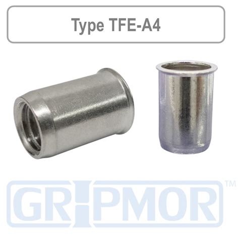 Reduced Head Plain Body Rivet Nut A Stainless Steel Normandy Fasteners