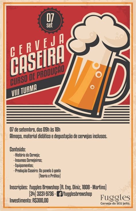 VIII Curso de Produção de Cerveja Caseira em Uberlândia Sympla