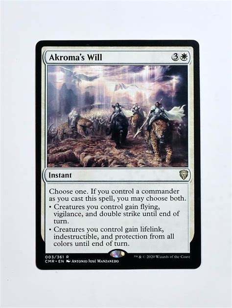 Akroma S Will Regular From Commander Legends Cmr Mtg Proxy Magic