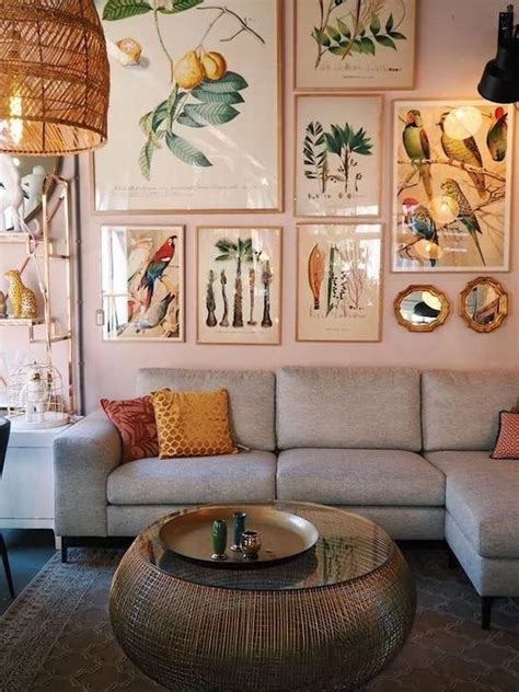 20 Awesome Tropical Wall Decor Ideas Trendecora Modern Bohemian Living Room Living Room