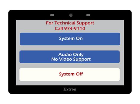 extron style  main screen classroom technology resource