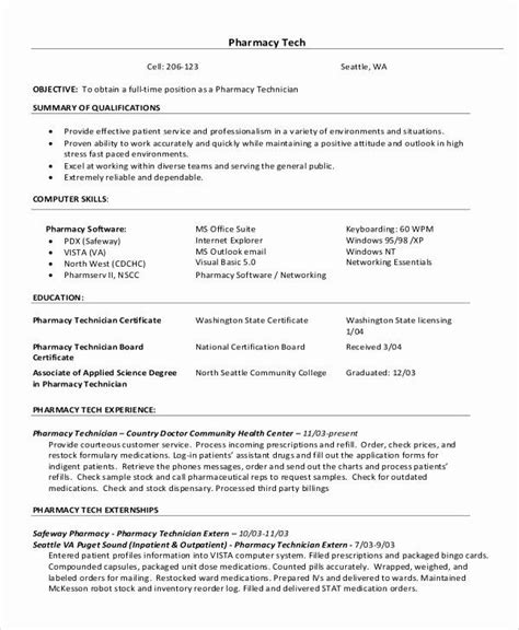 Pharmacy Tech Resume Samples Luxury Sample Pharmacy Technician Resume 7