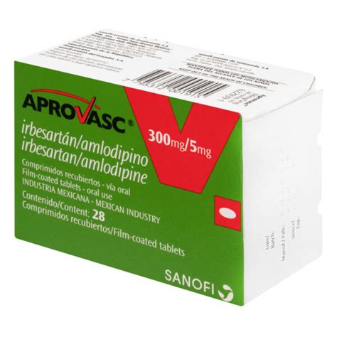 Aprovasc 300 5 Mg 28 Tabletas Farmaprime