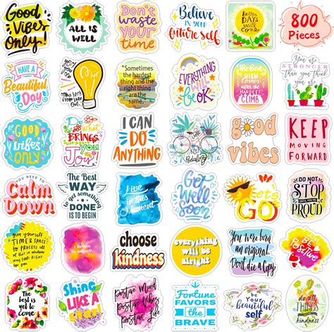 1000 Pcs Kindness And Vibes Stickers Be Kind Sticker Positive Affirmation Stickers