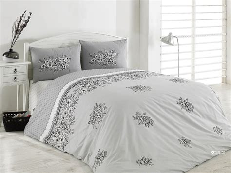 Комплект постельного белья Arya Ранфорс Spring Grey 200х220 см ...