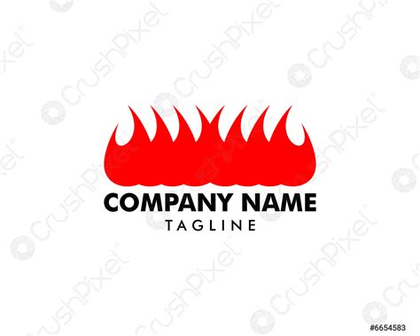 Fire Flame Logo Design Vector Template Stock Vector 6654583 Crushpixel