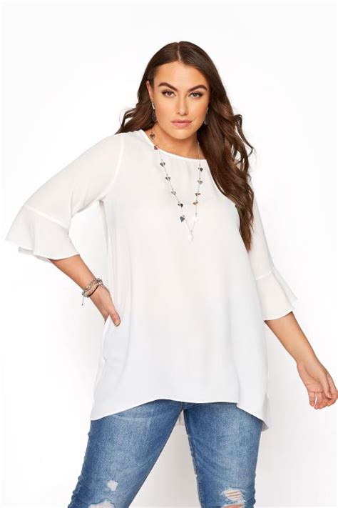 Plus Size Chiffon Blouses Ladies Chiffon Tops Yours Clothing