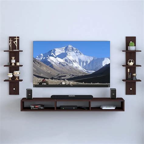 Odestar Victor Riano Engineered Wood Wall Mounted Tv Unit With Tv Stand Unit Wall Shelf For