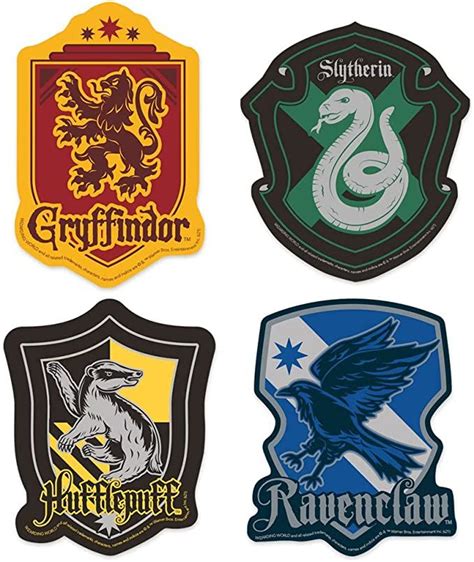 Paper House Productions Harry Potter Houses Of Hogwarts Crests Die Cut 3 Vinyl Sticker Set