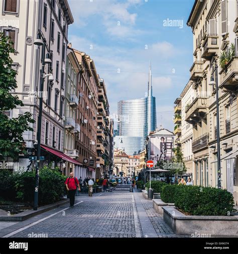 Corso Garibaldi A Fashionable Street In The Heart Of Milan Italy