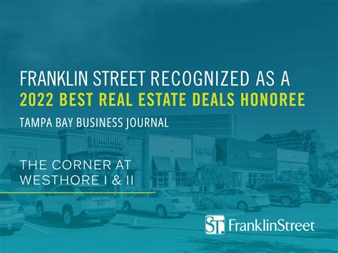 Tampa Bay Business Journal Recognizes Franklin Street In 2022 Best Real