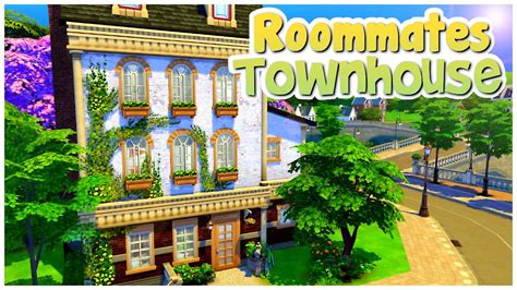 Roommates Townhouse 🎓 Rebuild Britechester The Sims 4 Speed Build Youtube