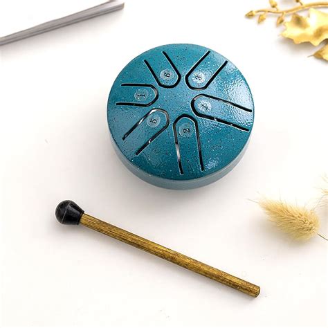 Amazon Buddha Stones Mini Steel Tongue Drum Mini Handpan Drum