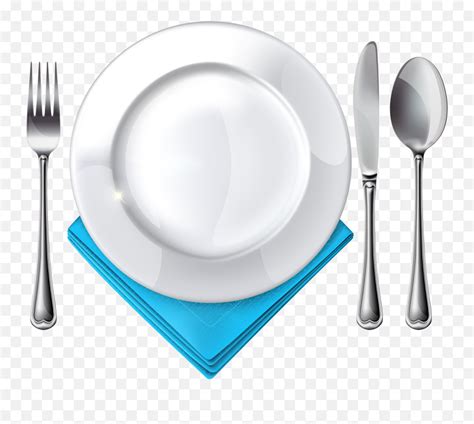 Plate Emoji Transparent Png Clipart Spoon And Fork And Platefruit