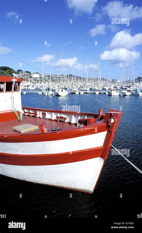 France C Tes D Armor Perros Guirec The Port Stock Photo Alamy