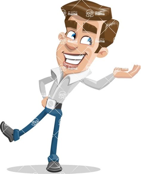 Male Cartoon Character - 112 Illustrations / Showing with Smiling Face | GraphicMama