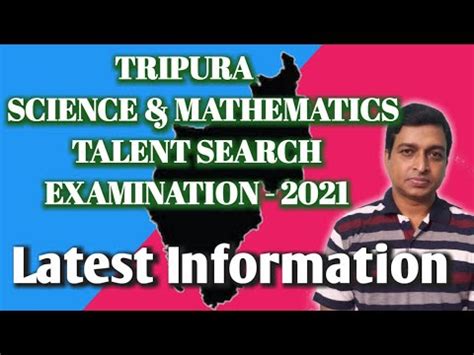 Tripura Science And Mathematics Talent Search Examination Latest