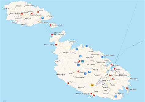 map of sicily and malta