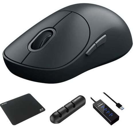 Мышь Xiaomi Wireless Mouse 3 Dark Grey + комплект аксессуаров ...