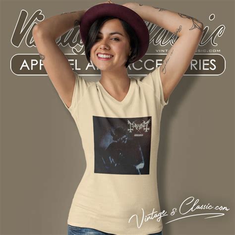 Norway Rock Mayhem Freezing Moon Album Cover Shirt Vintagenclassic Tee