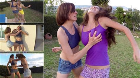 Mixed And Female Fighting Mini Bikini Belly Punching Catfight Laura Vs Lexxi HD 1280x720