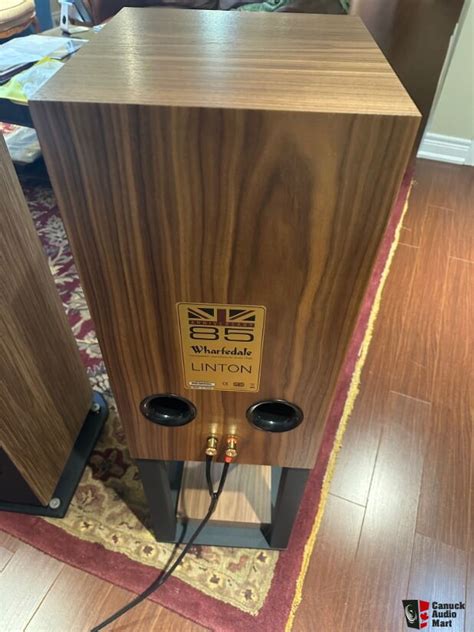 Wharfedale Linton Heritage Standmount Speakers And Matching Stands In