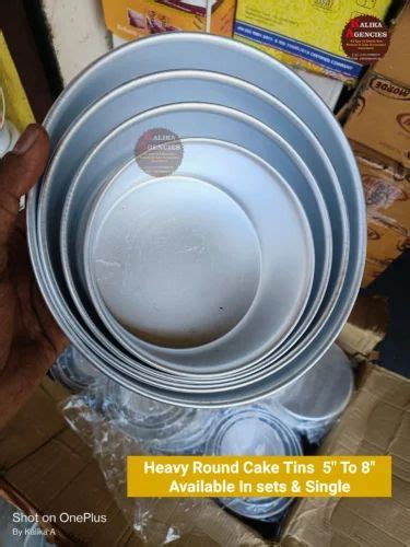 Aluminium Round Cake Tins 67 Set Of 2 Size 67x25 At ₹ 150set