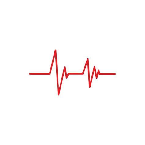 Premium Vector Heartbeat Cardiogram Icon Vector Illustration