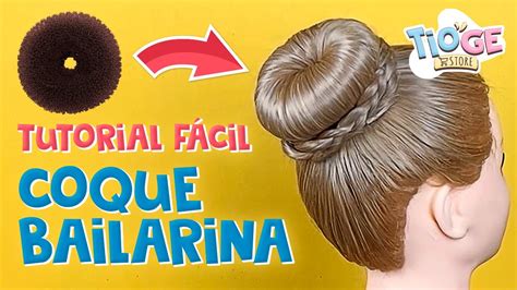 Tutorial Como fazer Coque Bailarina fácil usando Rosquinha Donut