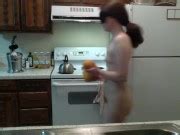 Juicy Babe With Squeezable Cheeks Squeezes Some Oj Naked In The Kitchen Episode Xxx Mobile