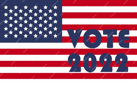 Premium Vector Day Of Midterm Elections Vote 2022 Usa Banner Design