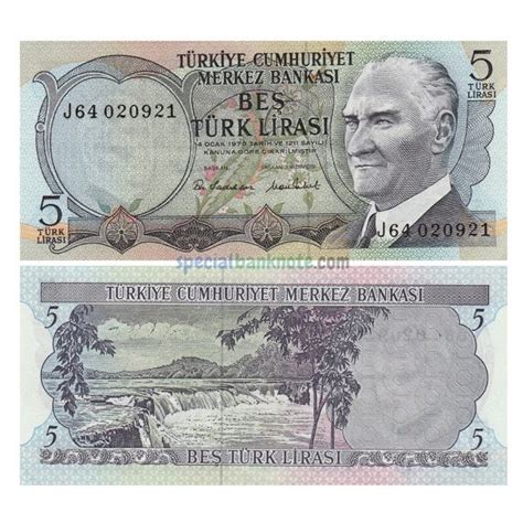 Turkey Lira Banknote Unc Special Minds Store