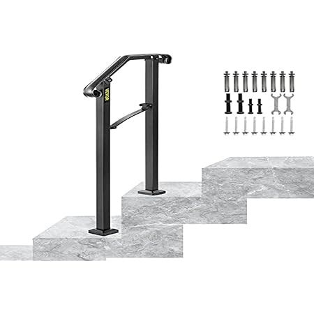 Happybuy Handrails For Outdoor Steps Fit Or Steps Outdoor Stair