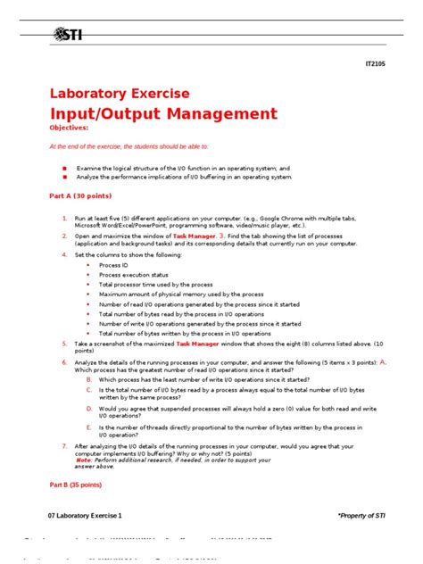 7 Laboratory Exercise 1 Arg Galosa Pdf Download Free Pdf Input Output Process Computing