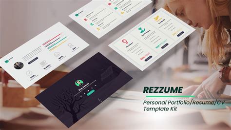 Rezzume Personal Portfolio Cv Elementor Template Kit Kitpapa