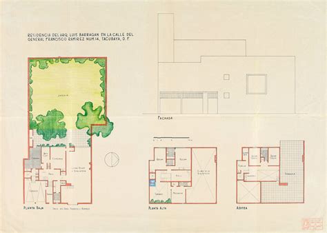 Galería De Croquis Perspectivas Notas Y Bosquejos De Luis Barragán