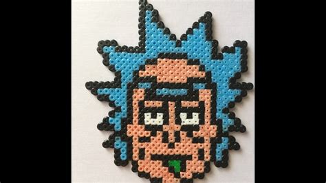 Pickle Rick Perler Beads