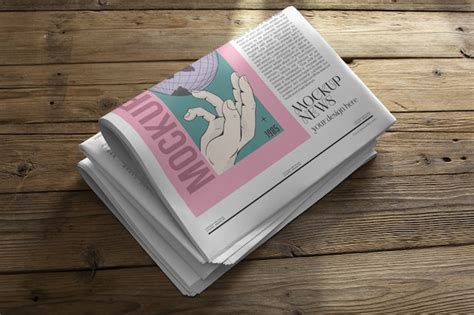 Design De Maquete De Revista De Jornal Psd Premium