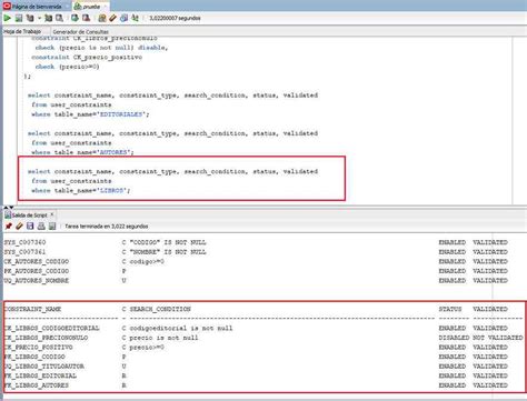 Ejercicios Resueltos Restricciones Al Crear La Tabla Oracle