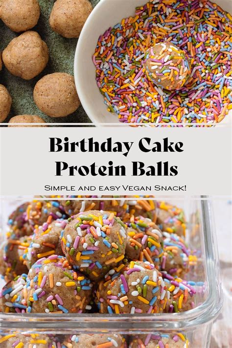 Healthy Birthday Cake Protein Balls Easy Gluten Free Artofit