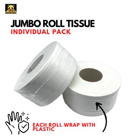 Jumbo Roll Toilet Tissue JRT 2ply Individual Pack Big Roll 200 S 1