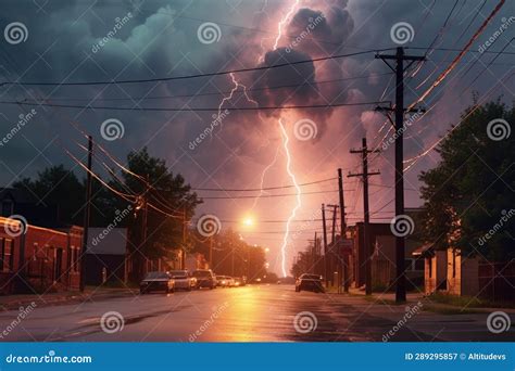 Ball Lightning Formation during a Lightning Storm Stock Image - Image ...