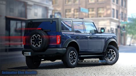 2021 Ford Bronco Rendered in Grabber Blue and Production Colors ...