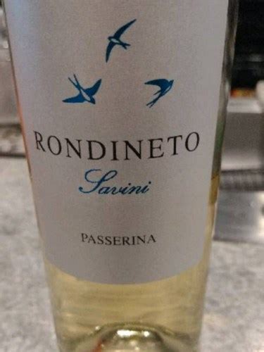 Giuseppe Savini Rondineto Passerina Vivino US