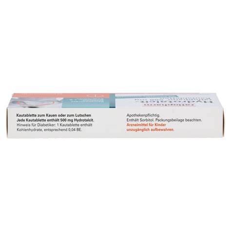 Hydrotalcit Ratiopharm 500 Mg 20 St 20 St Online Kaufen DocMorris