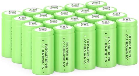 Amazon Fuspower NiMH 2 3AA Rechargeable Battery 1 2V 650mAh Button