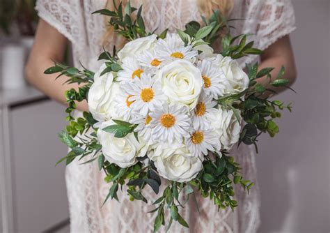 Daisies Bouquet,artificial Daisies Bouquet, Daisy Bridal Boquet ...